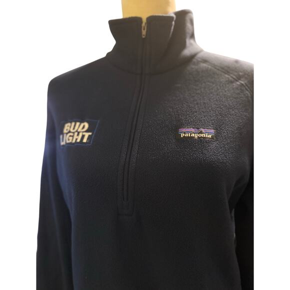 Patagonia Synchilla Snap-T Fleece 1/4 Zip Pullover, Bud Light Logo, Size Large - Picture 2 of 5